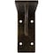 Ekena Millwork Embrey Steel Bracket, Antiqued Pale Gold 2"W x 10"D x 4 3/4"H BKTM02X10X04EBAPG - alternate 3